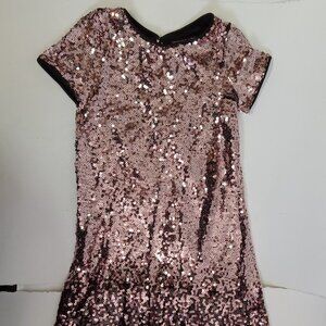 Sparkle Girls' Pink Sequin Party Dress